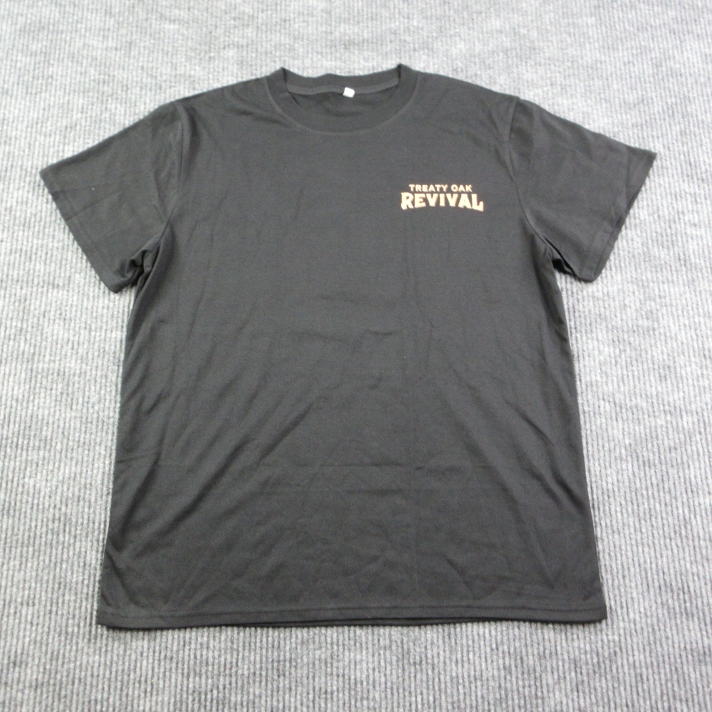 Treaty Oak Revival Shirt Mens XL Black Cotton Crew Neck Graphic Tee Logo